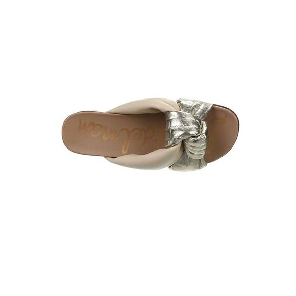 NWT SAM EDELMAN Womens Beige 1/2" Platform Agatha Wedge Slide Sandals 9.5 M - Picture 3 of 5